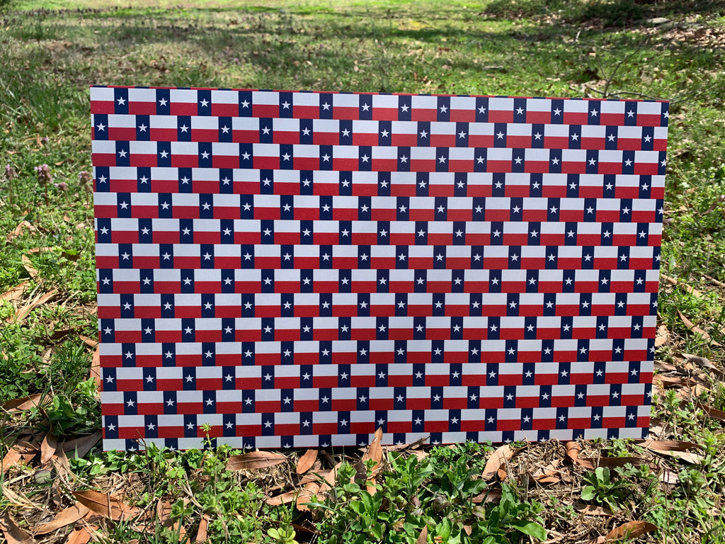 PatternPly® Full Coverage Texas Flag sheet showing the pattern
