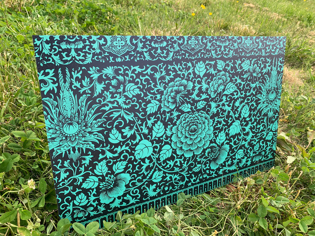 PatternPly® Full Coverage Seafoam Floral product photo 3