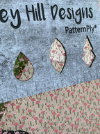 PatternPly® Scattered Flamingoes sheet showing the pattern