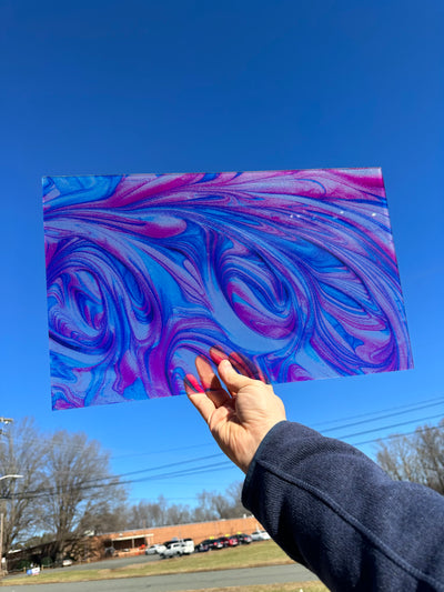 PatternPly® Acrylic Transparent Bubblegum Swirl