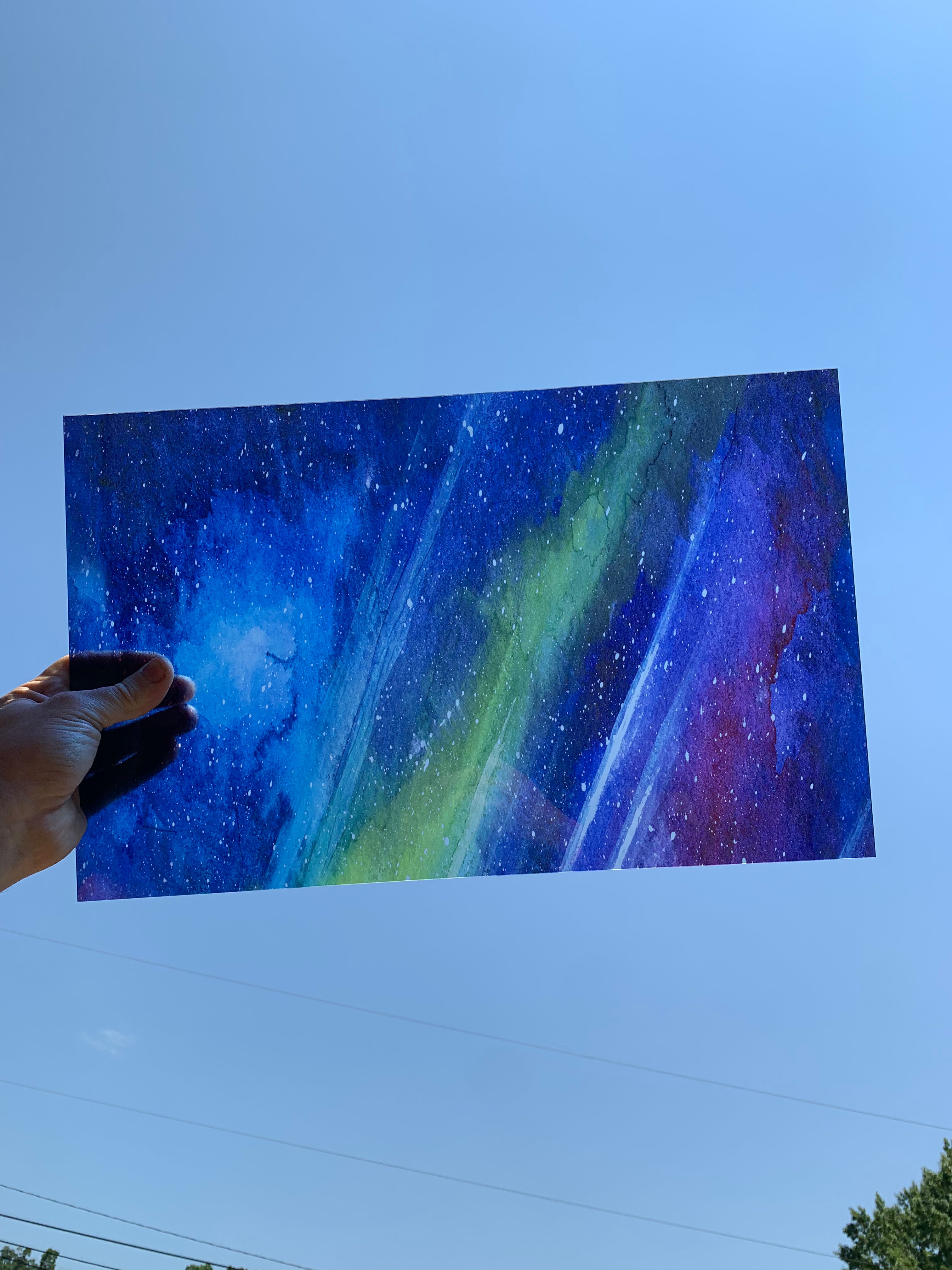 PatternPly® Transparent Northern Lights Watercolor sheet showing the pattern