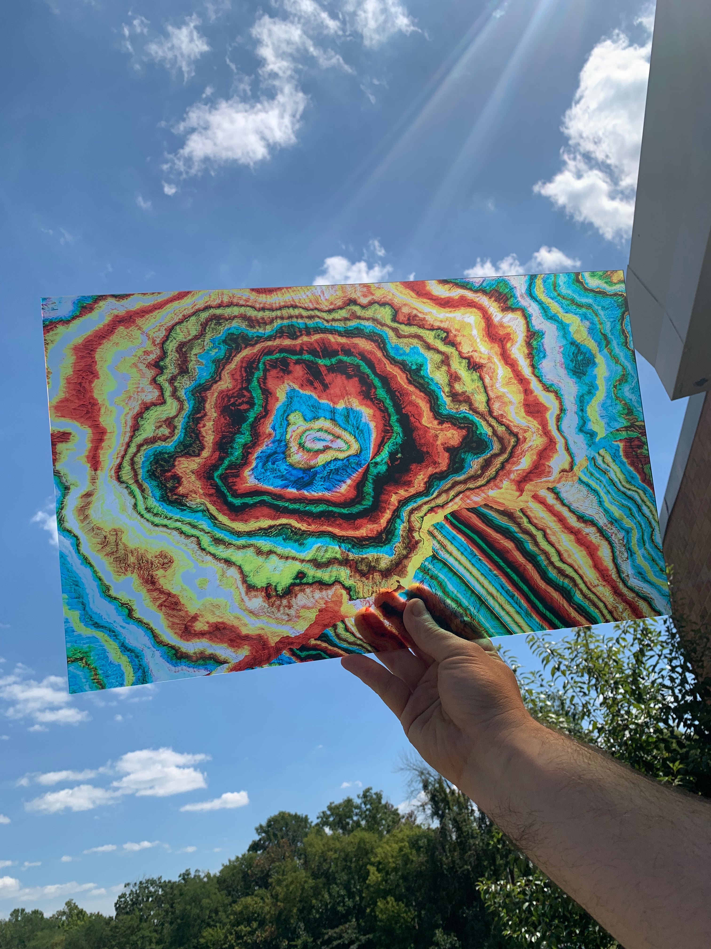 PatternPly® Transparent Southwest Psychedelic sheet showing the pattern