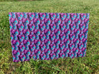 PatternPly® Full Coverage Pink and Teal Peacock sheet showing the pattern