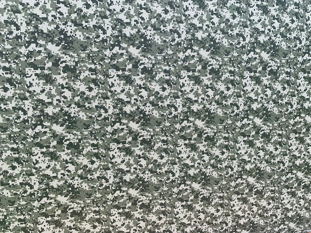 PatternPly® Full Coverage Digital Camouflage sheet showing the pattern
