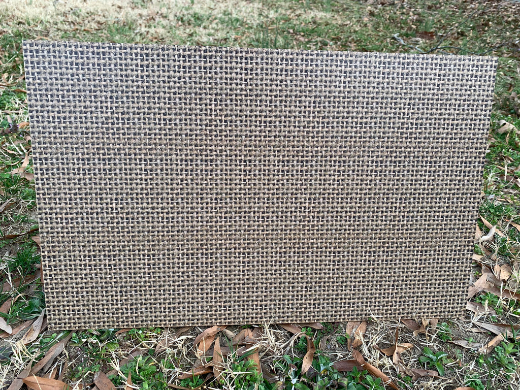 PatternPly® Full Coverage Burlap sheet showing the pattern