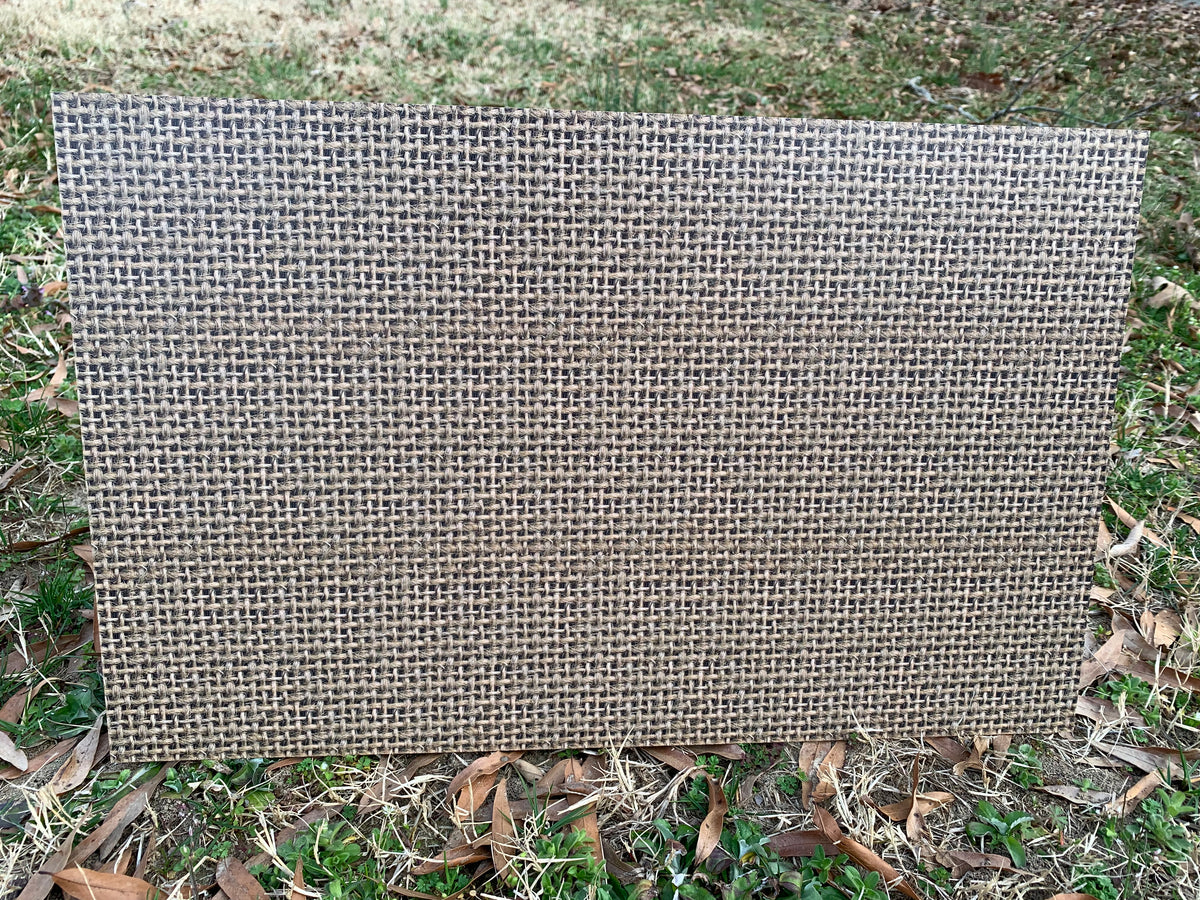 PatternPly® Full Coverage Burlap sheet showing the pattern