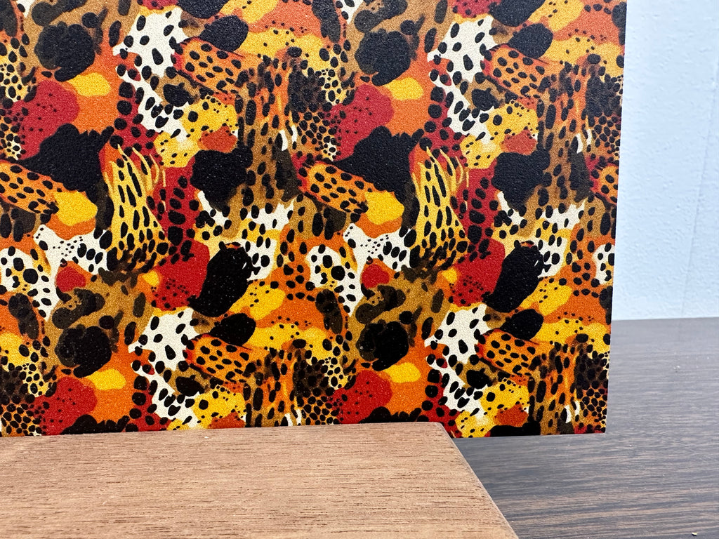 PatternPly® Full Coverage Abstract Animal Print sheet showing the pattern