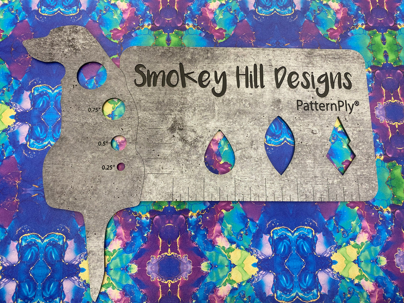 PatternPly® Micro Blue and Purple Paint Swirls