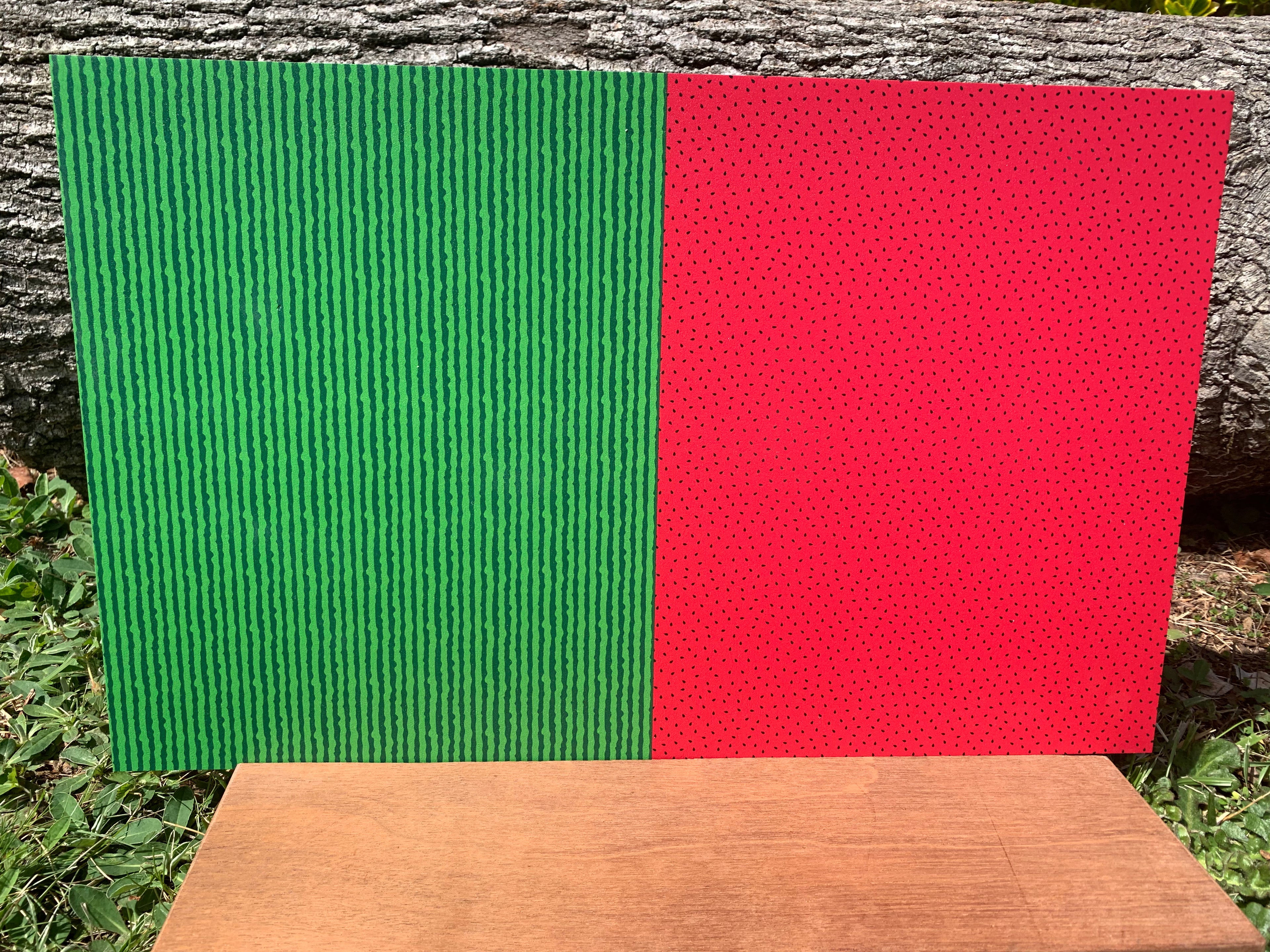PatternPly® Full Coverage Micro Watermelon sheet showing the pattern