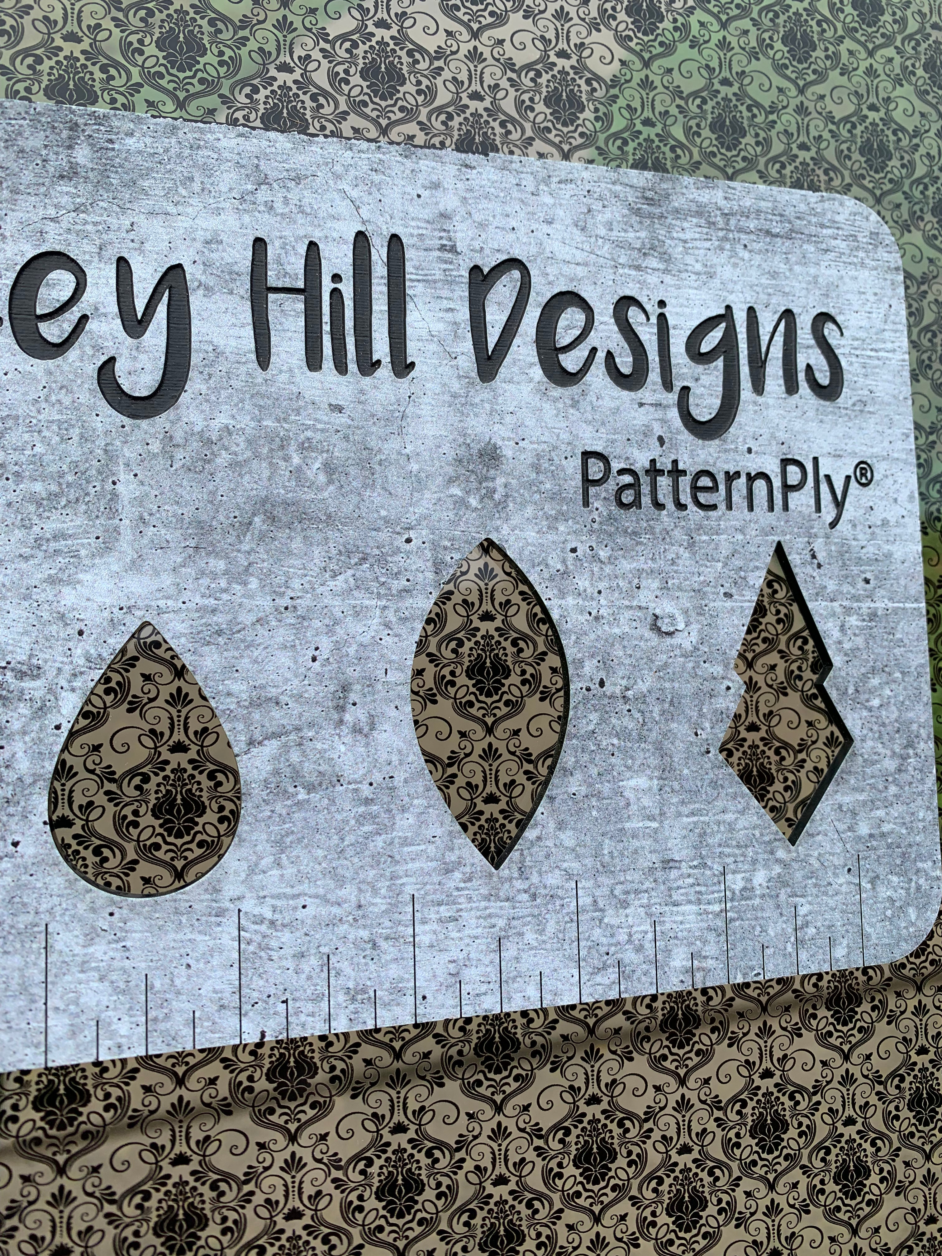 PatternPly® Scattered Gothic Wallpaper sheet showing the pattern