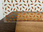 PatternPly® Scattered Plain Carrots sheet showing the pattern