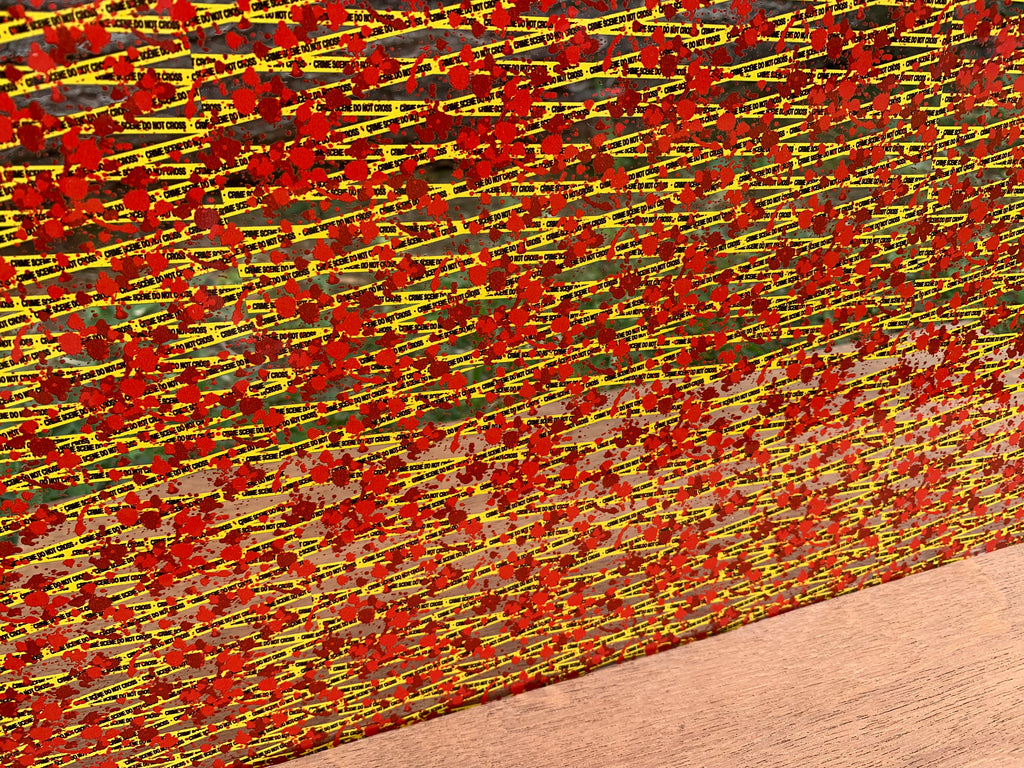 PatternPly® Scattered Micro Blood Splatter+ Crime Scene Tape product photo 2