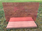 PatternPly® Transparent Red Plaid sheet showing the pattern