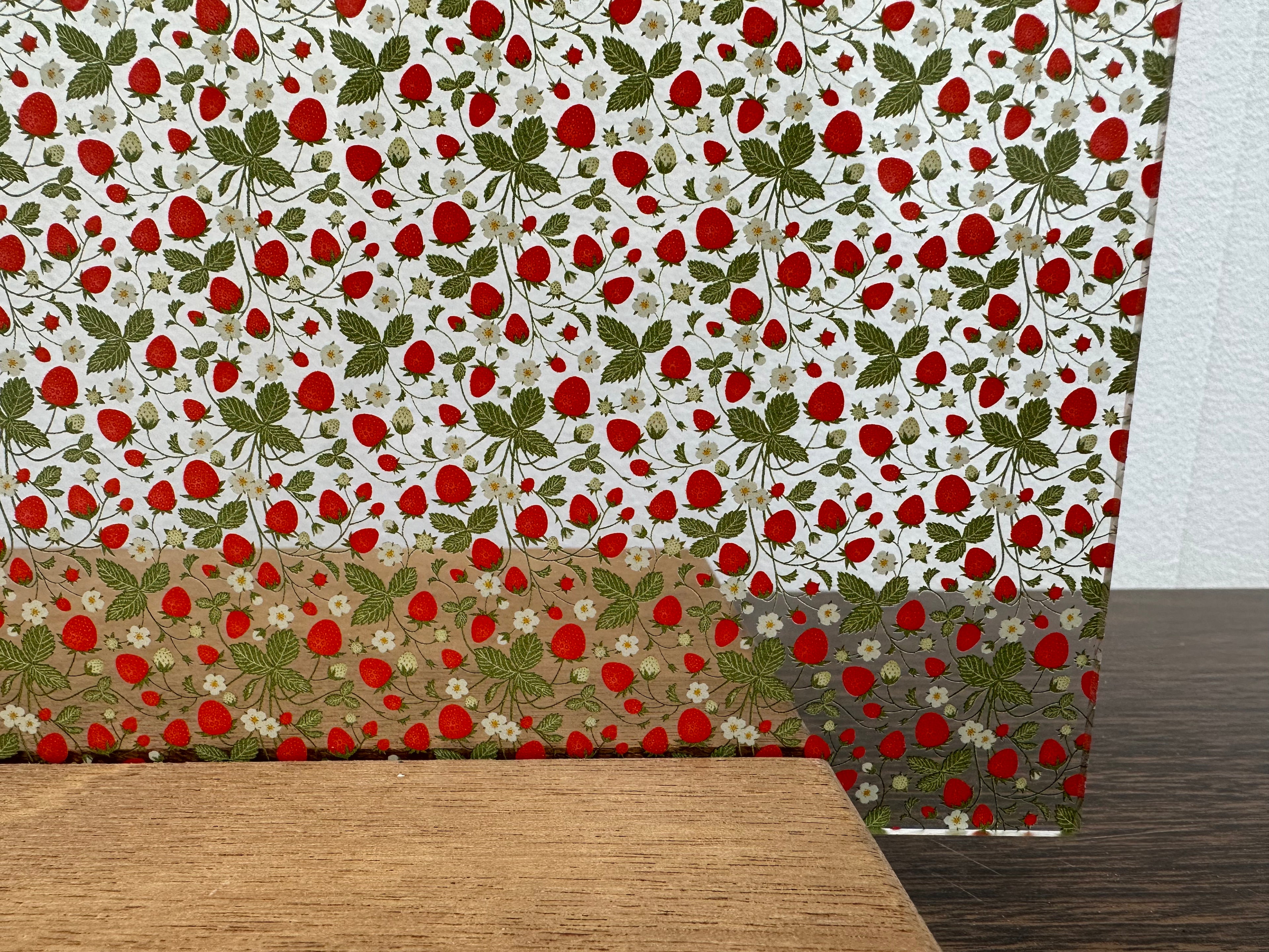 PatternPly® Scattered Nano Strawberry Plants sheet showing the pattern