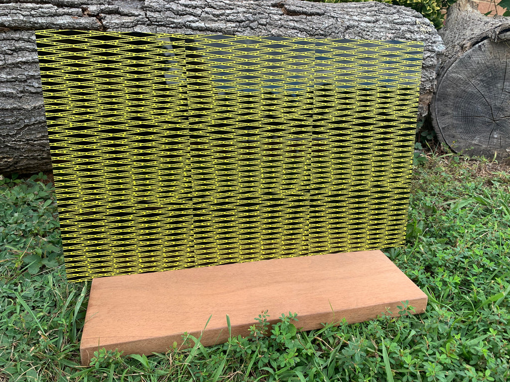 PatternPly® Acrylic Textured Micro Crime Scene Tape on Black product photo 2