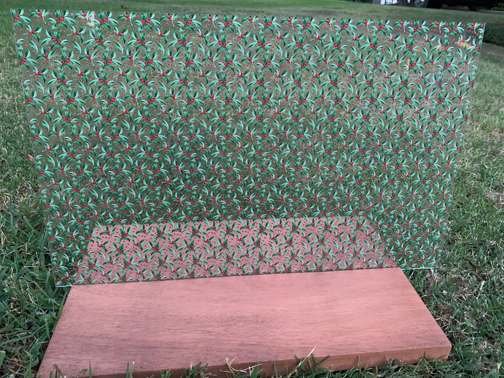 PatternPly® Scattered Holly Jolly sheet showing the pattern