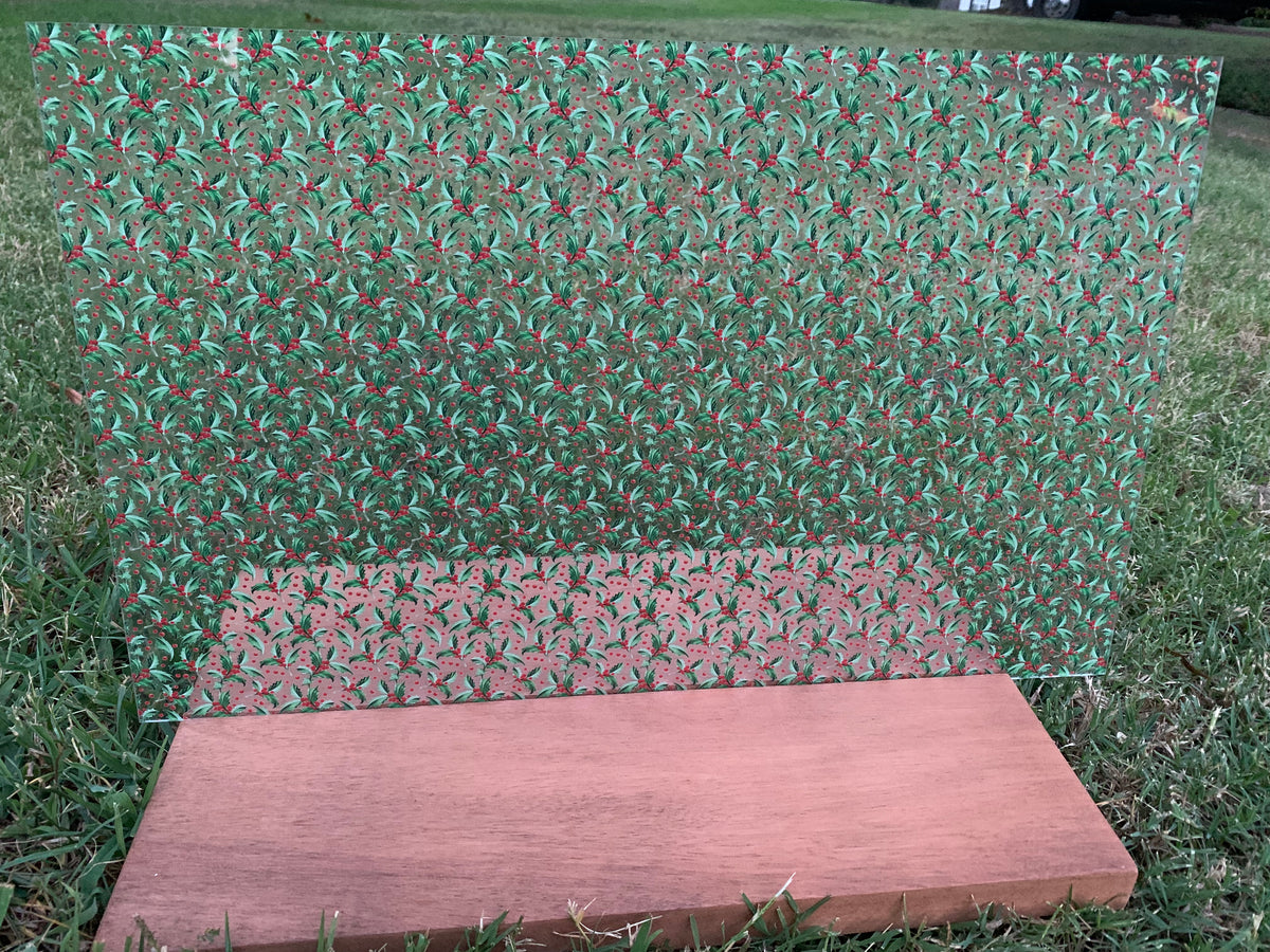 PatternPly® Scattered Holly Jolly sheet showing the pattern
