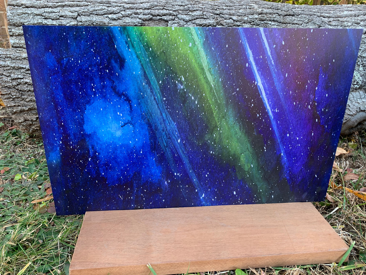 PatternPly® Full Coverage Northern Lights Watercolor sheet showing the pattern
