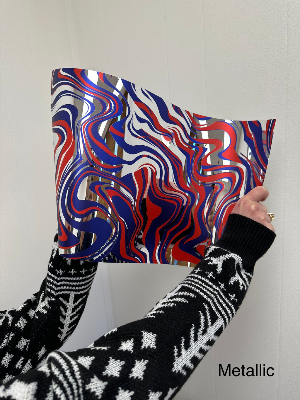 PatternPly® Transparent Large Red and Blue Marbling product photo 2