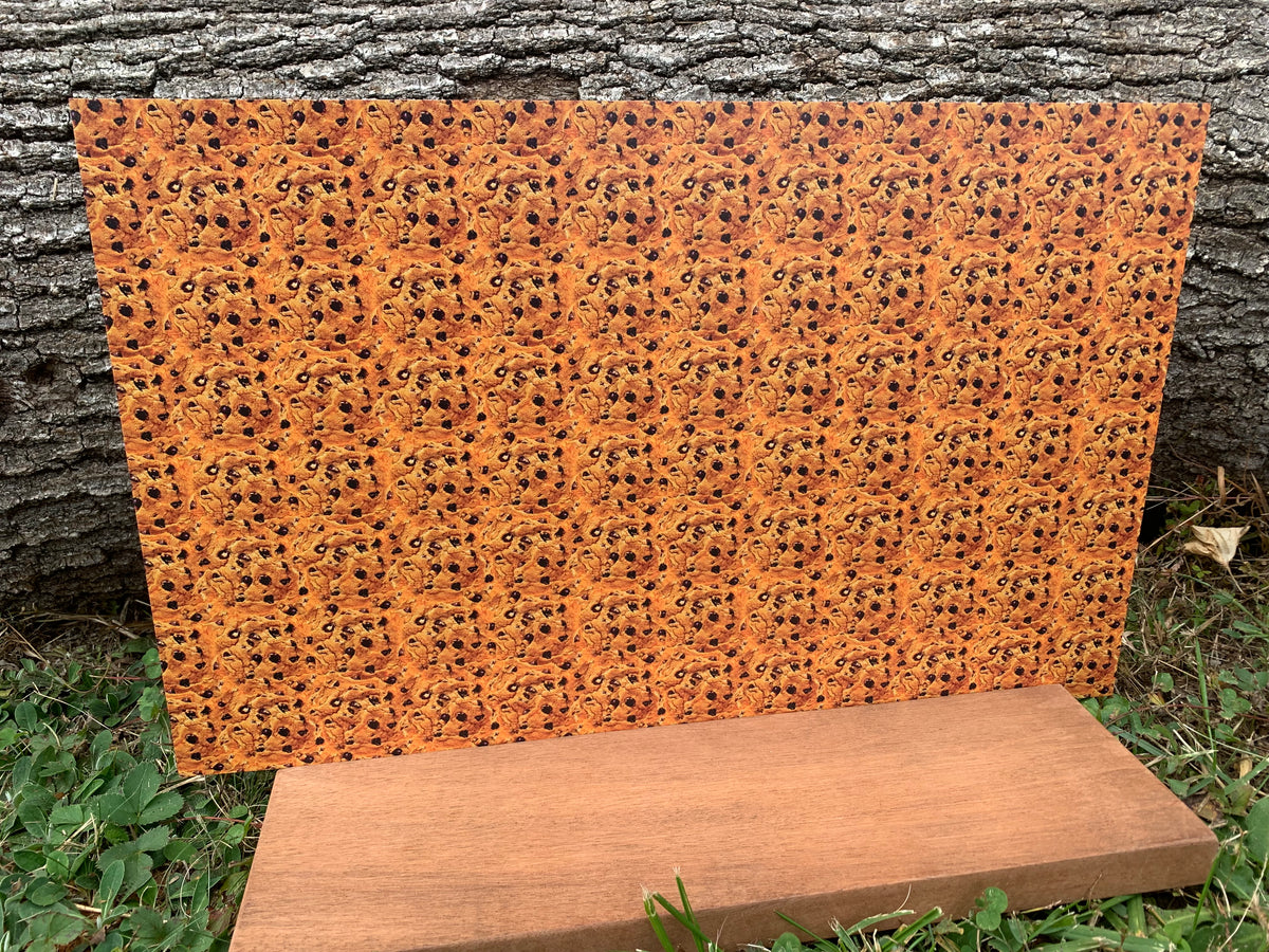 PatternPly® Full Coverage Chocolate Chip Cookie sheet showing the pattern