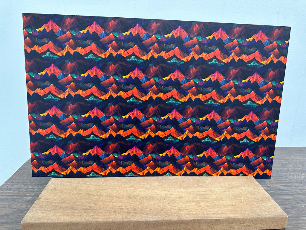 PatternPly® Full Coverage Bold Mountains sheet showing the pattern