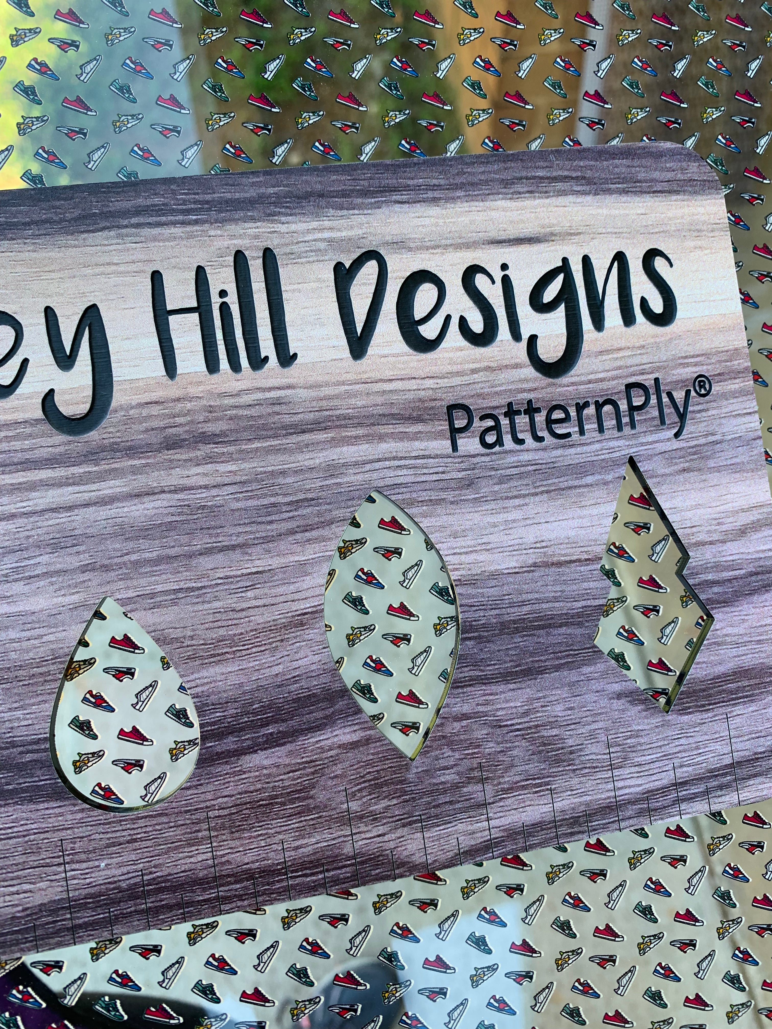 PatternPly® Scattered Micro Sneakers sheet showing the pattern