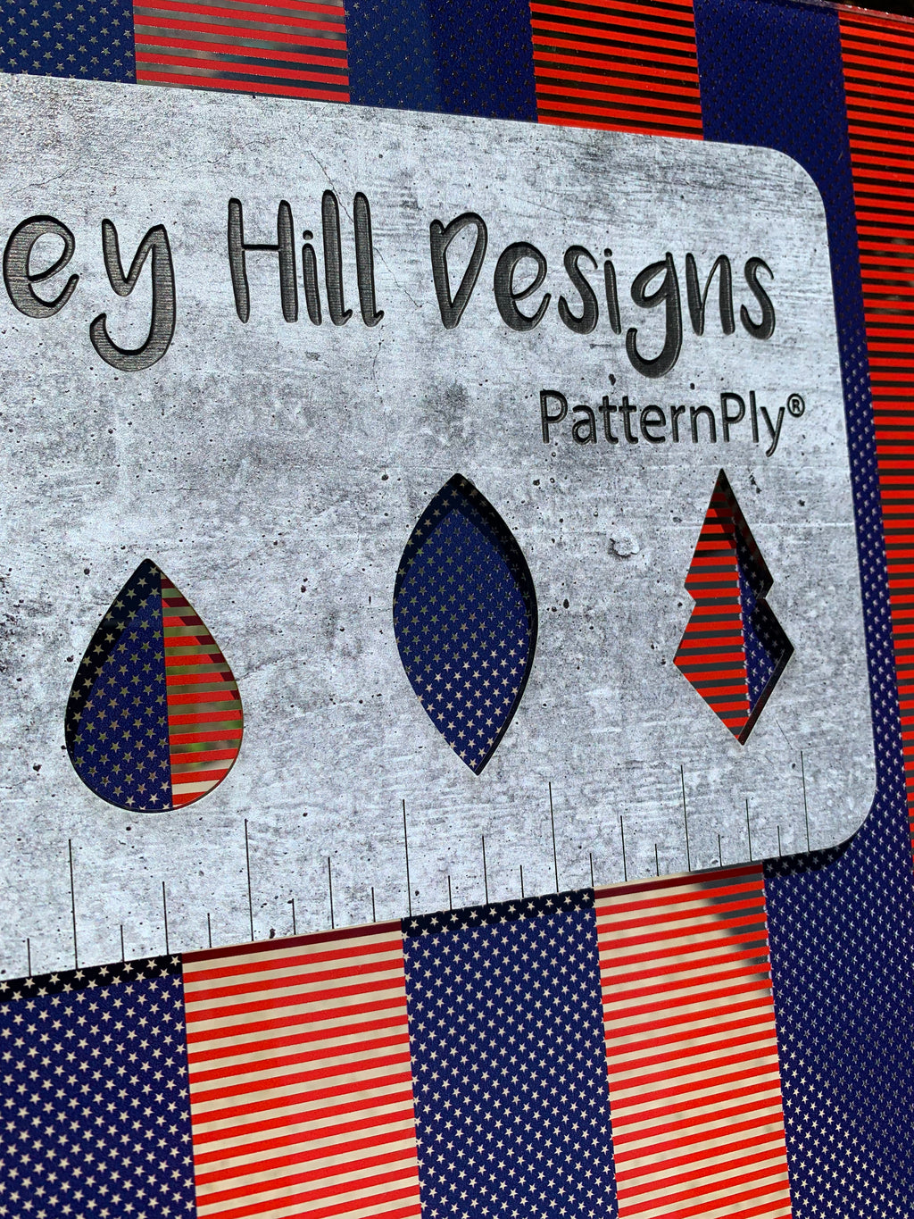 PatternPly® Scattered Micro US Flag REPEATING sheet showing the pattern