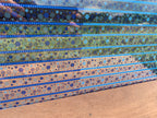 PatternPly® Scattered Blue Stripe Snowflake Duo sheet showing the pattern