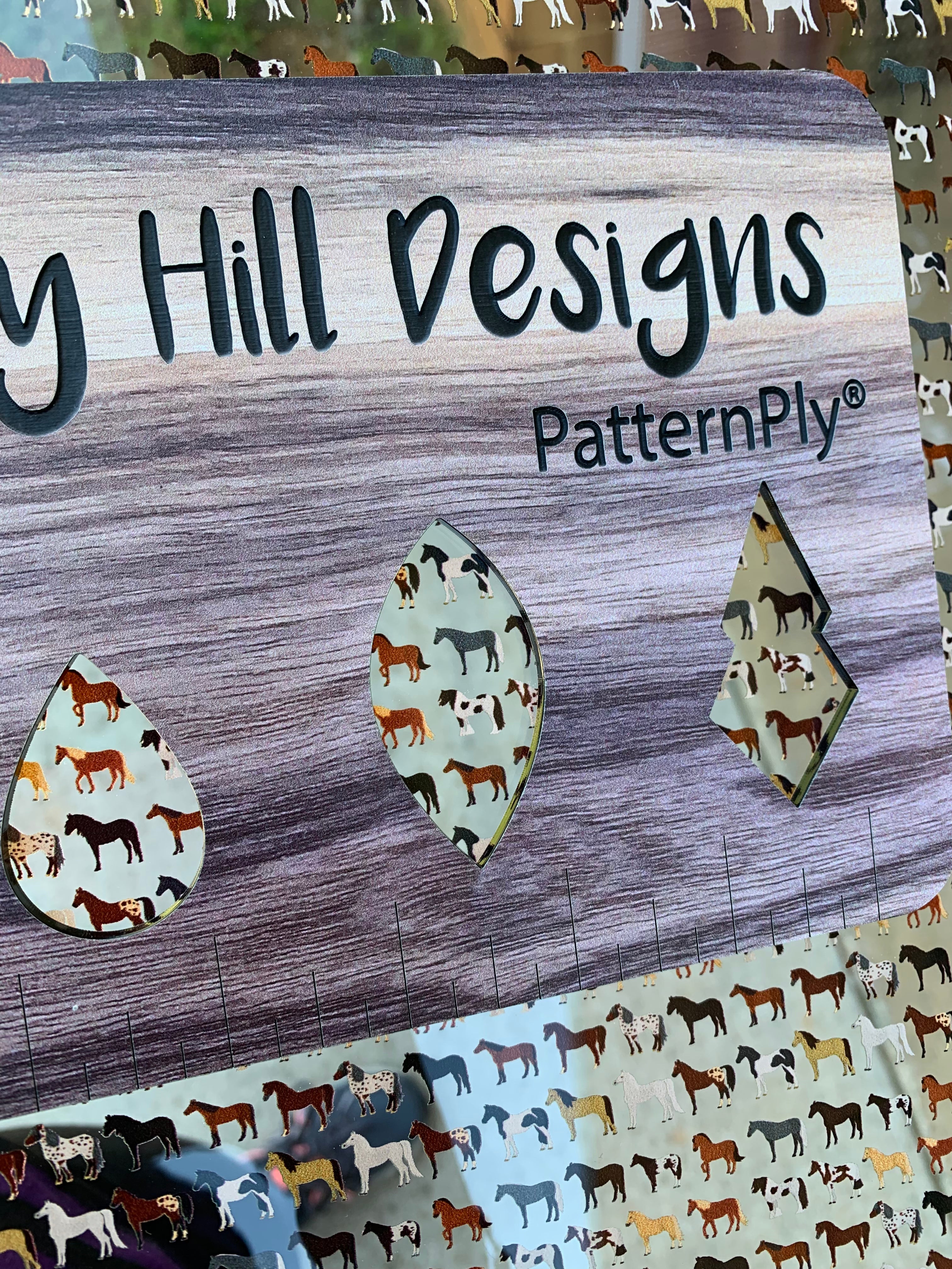 PatternPly® Scattered Micro Horses sheet showing the pattern