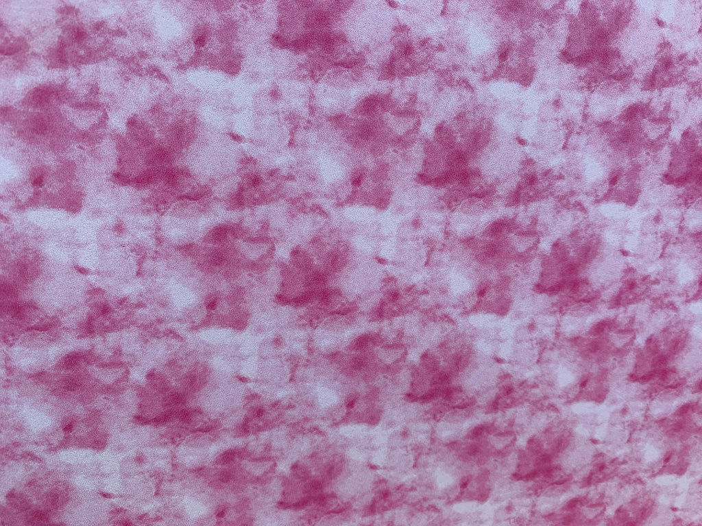 PatternPly® Full Coverage Pink and White Tie Dye sheet showing the pattern