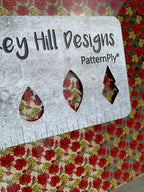 PatternPly® Scattered Winter Hydrangea sheet showing the pattern