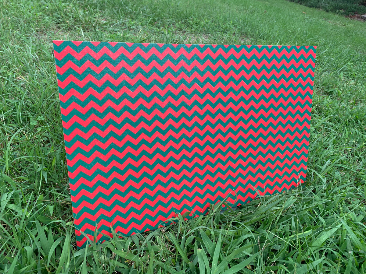 PatternPly® Full Coverage Red and Green Chevron product photo 3