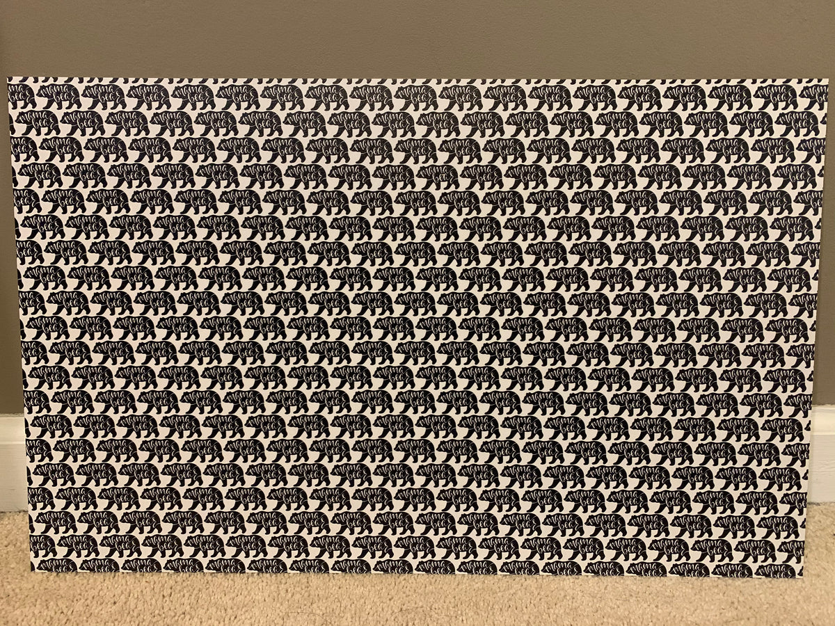 PatternPly® Full Coverage Mama Bear sheet showing the pattern