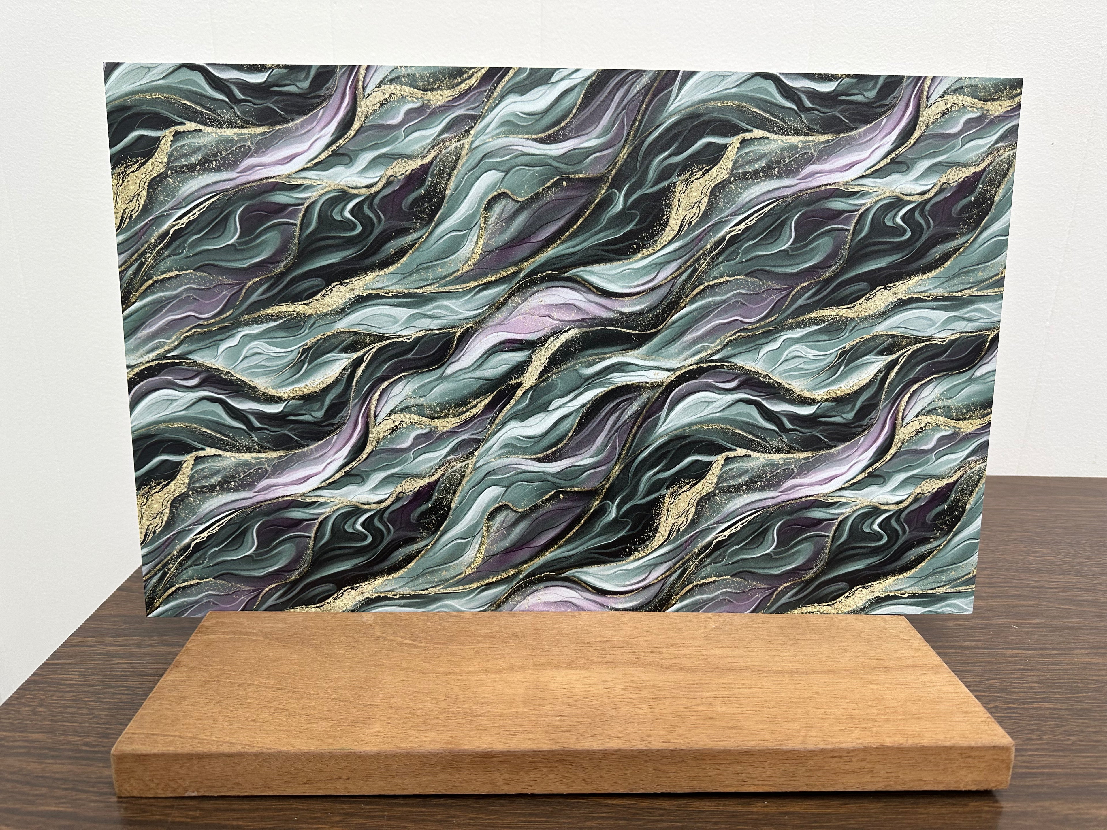 PatternPly® Full Coverage Jade and Gold River Veins sheet showing the pattern