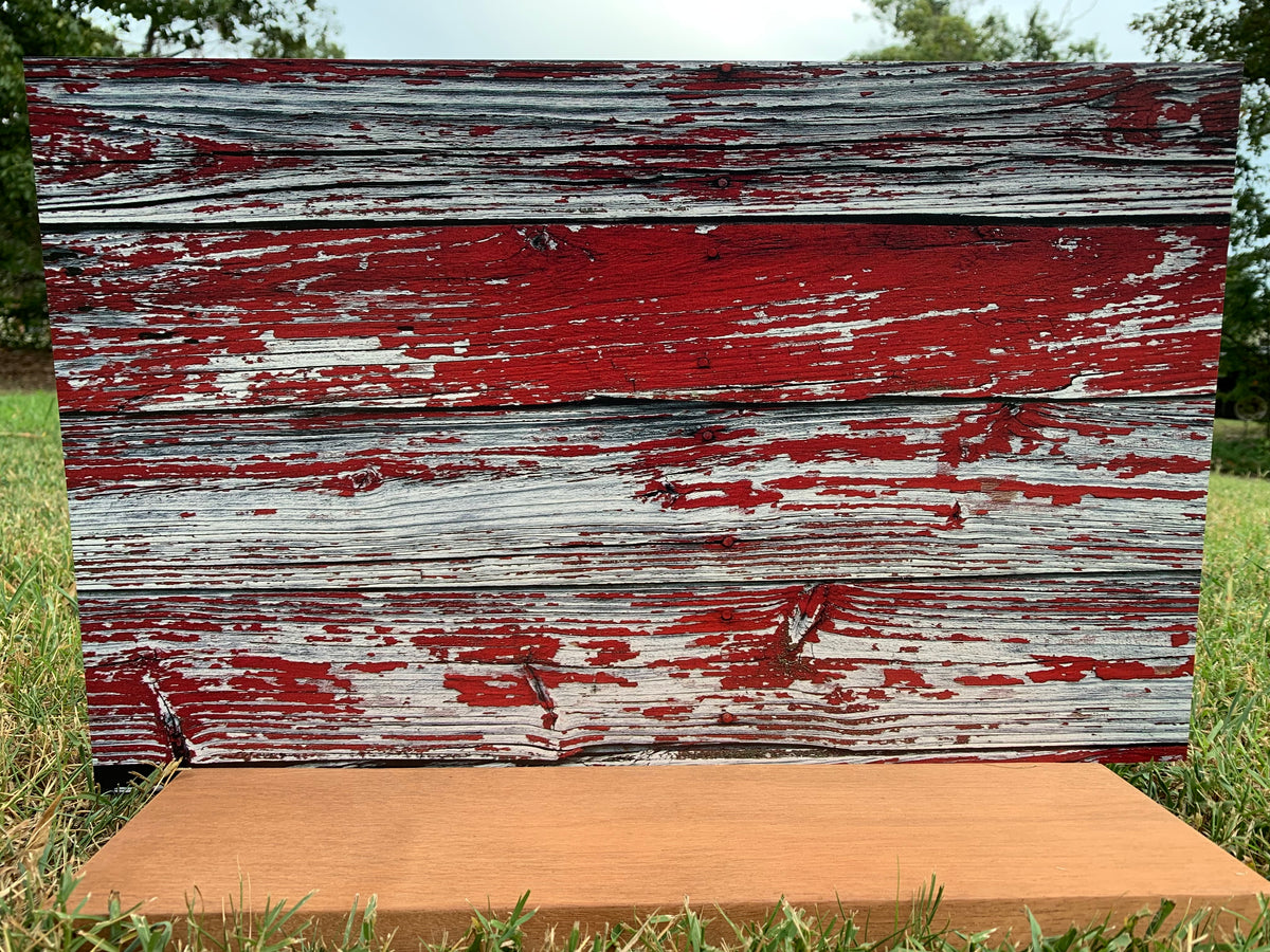 PatternPly® Full Coverage Red Barn sheet showing the pattern