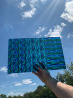 PatternPly® Transparent Blue/Green Abalone Trio sheet showing the pattern