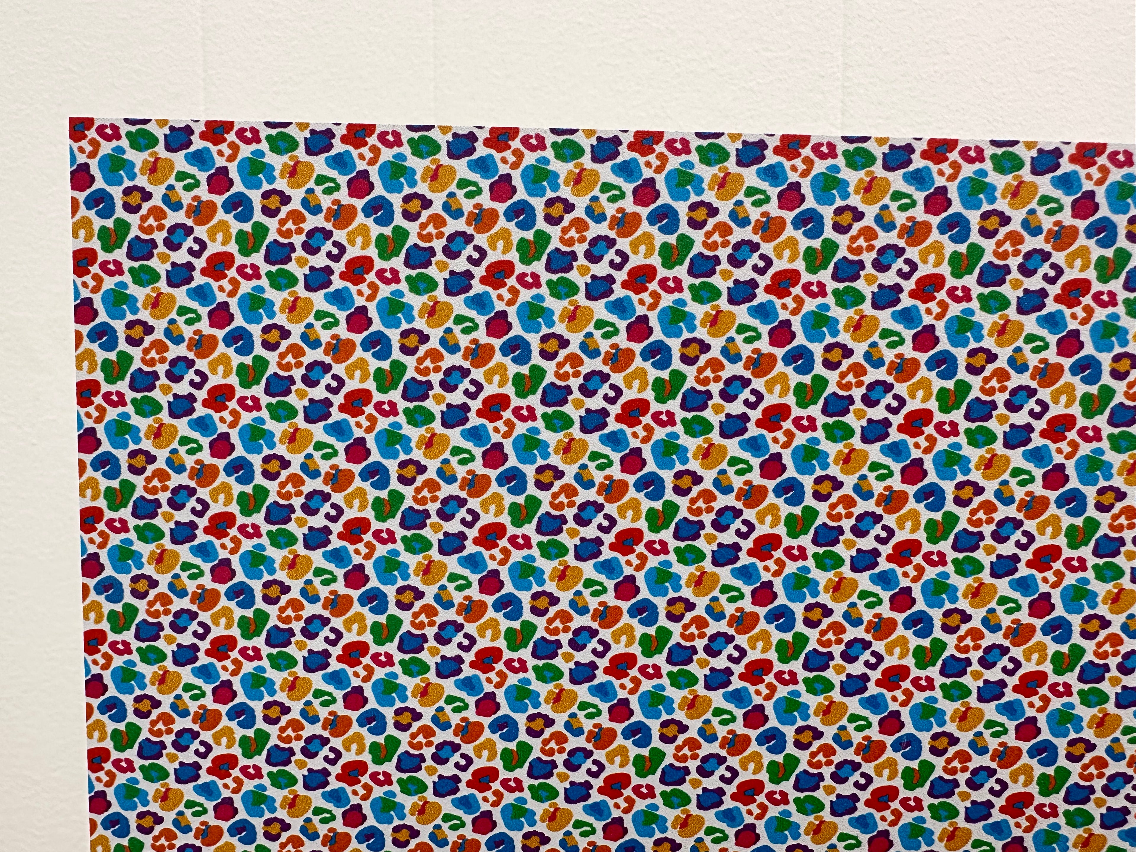 PatternPly® Full Coverage Colorful Leopard Spots sheet showing the pattern