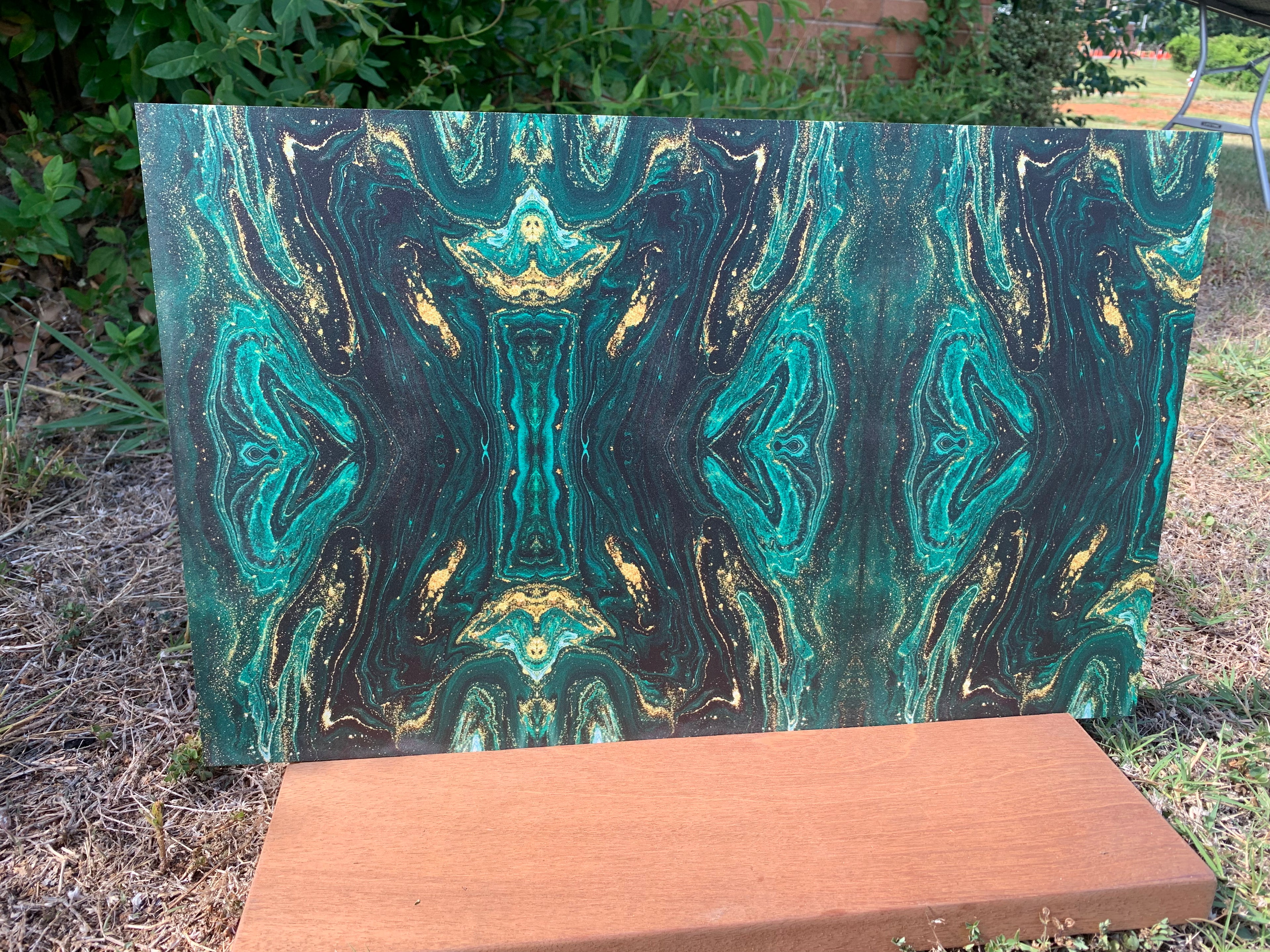 PatternPly® Full Coverage Mini Emerald Swirl sheet showing the pattern