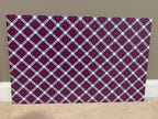 PatternPly® Full Coverage Patriotic Plaid with Stars sheet showing the pattern