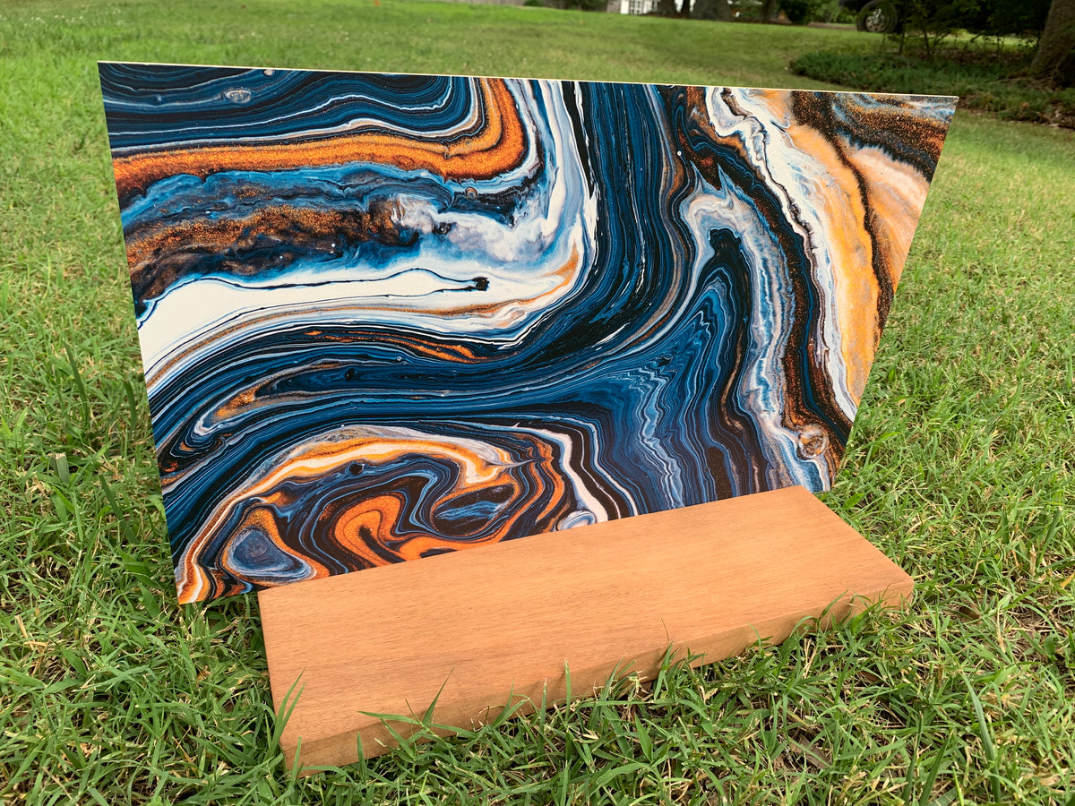 PatternPly® Full Coverage Blue and Gold Swirl product photo 3