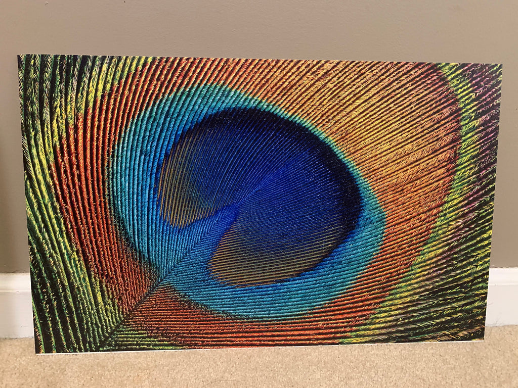 PatternPly® Full Coverage Peacock sheet showing the pattern