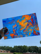 PatternPly® Transparent Copper Swirls sheet showing the pattern