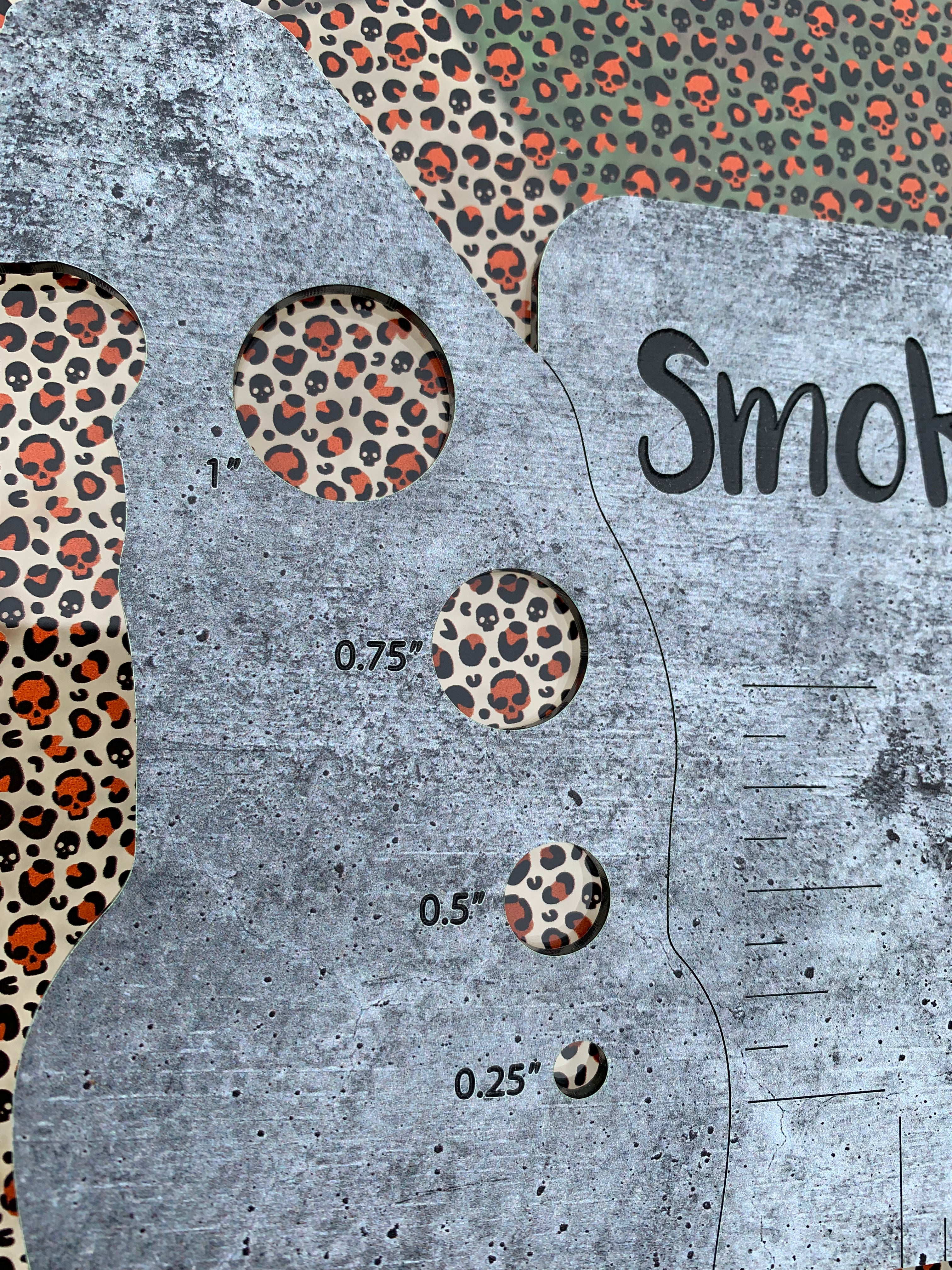 PatternPly® Scattered Orange Micro Skull Leopard product photo 2