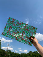 PatternPly® Transparent Christmas Color Swirl sheet showing the pattern