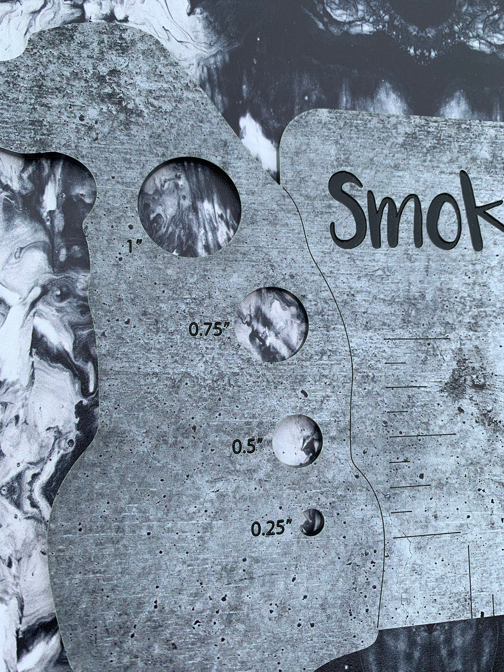PatternPly® Full Coverage Black and White Smoky Swirls product photo 3