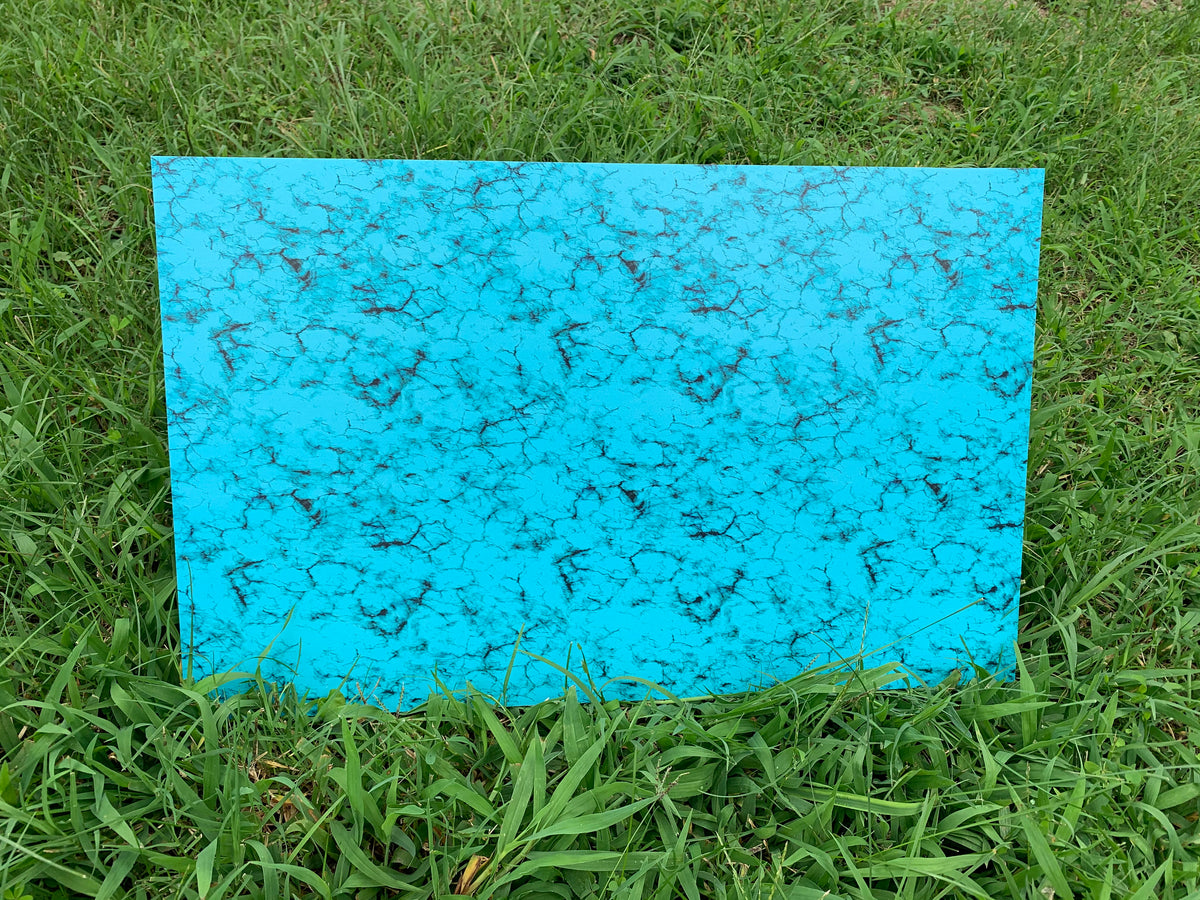 PatternPly® Full Coverage Turquoise sheet showing the pattern