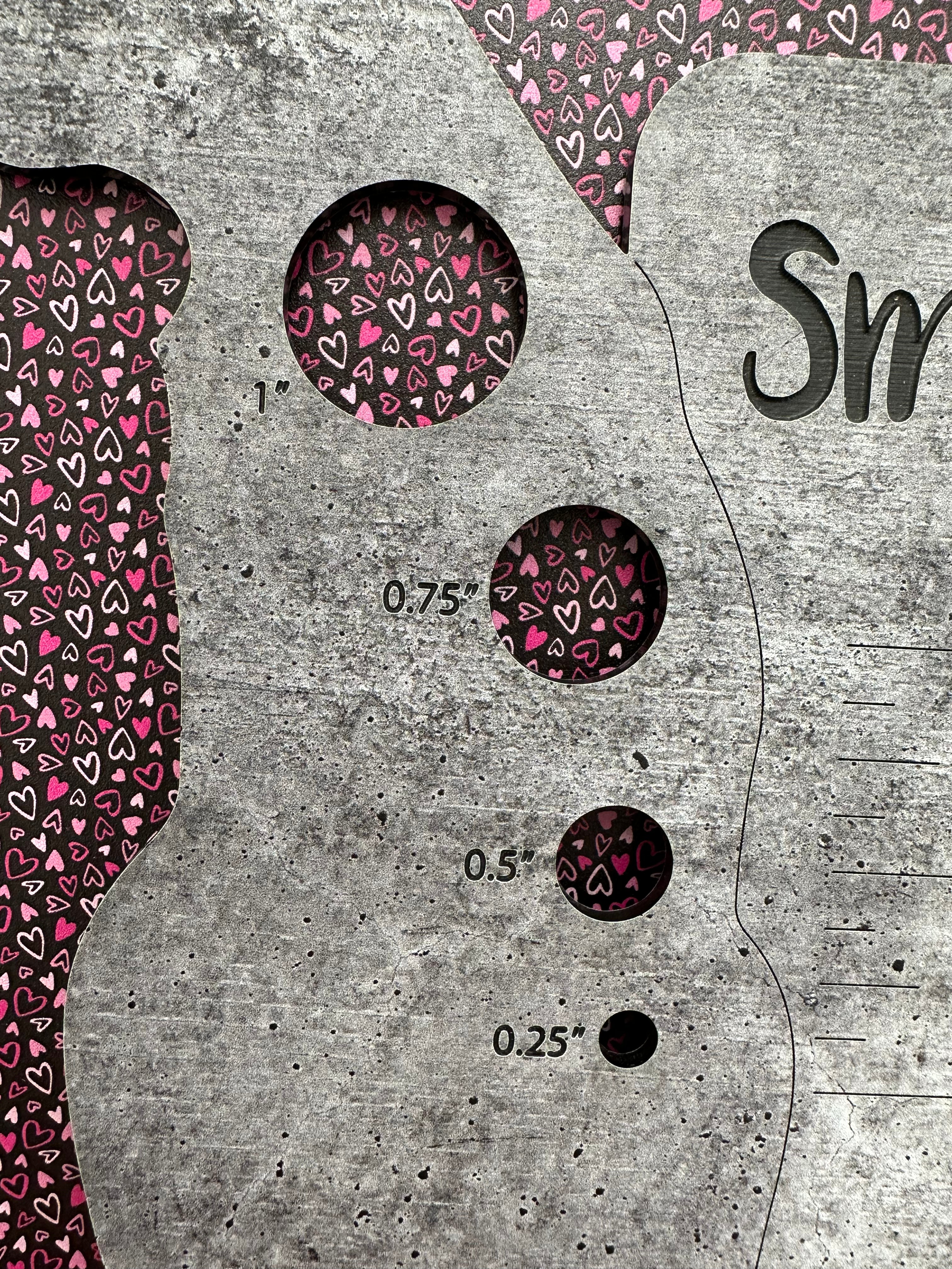 PatternPly® Full Coverage Micro Pink Hearts with Black Background product photo 3