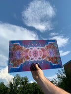 PatternPly® Transparent Mini Infrared Cosmic Cliffs sheet showing the pattern
