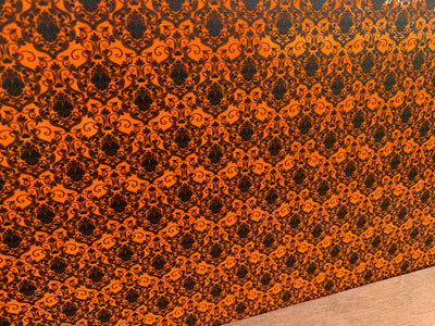 PatternPly® Gothic Victorian Wallpaper, Two Sided on Orange