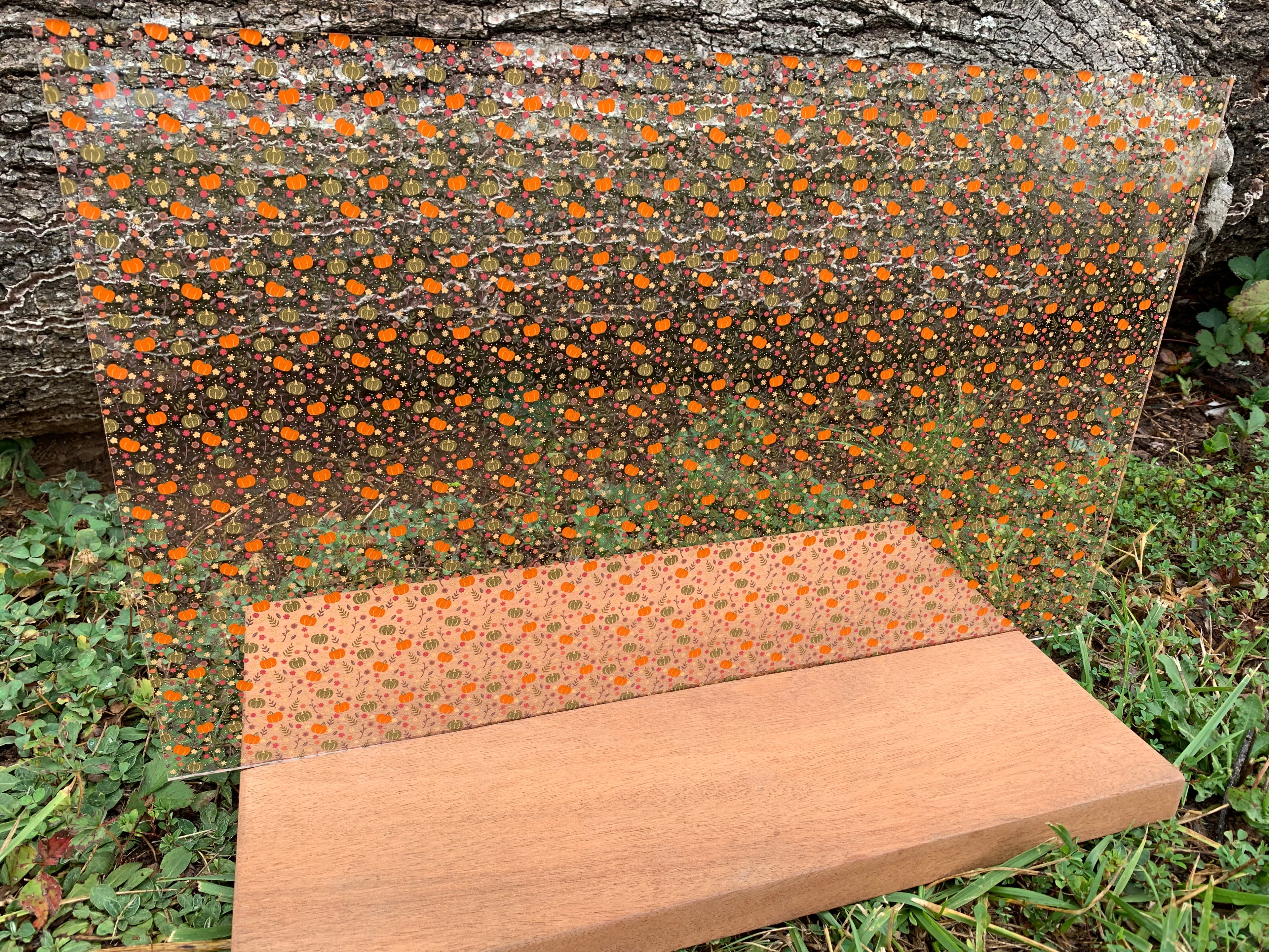 PatternPly® Scattered Orange and Green Pumpkins product photo 4